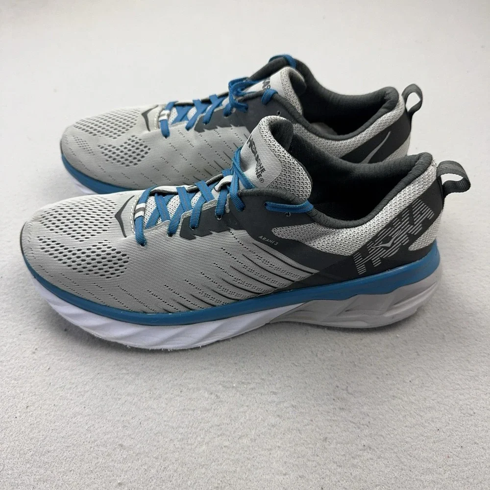Hoka One One Arahi 3 Running Shoes Mens Size 12 Gray Cushioned Sneakers